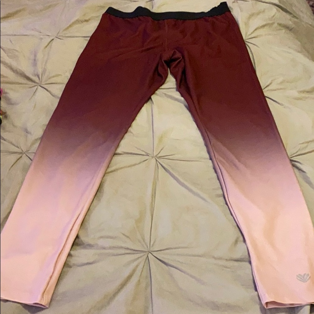 Forever 21 athletic pants ombré pink size medium - Picture 3 of 3